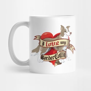 I Love My Border Collie - Lilac Mug